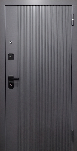 Стальная квартирная дверь с панелями МДФ «антрацит»